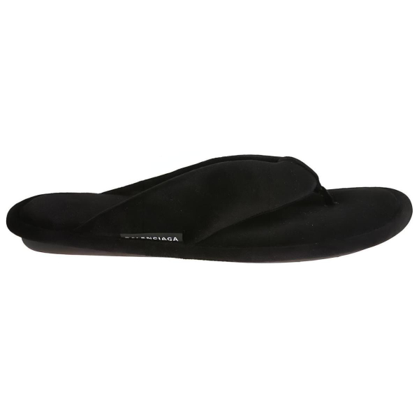 Balenciaga Velvet Flip Flops