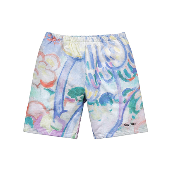 Supreme SS18 Landscape Sweatshort Multicolor