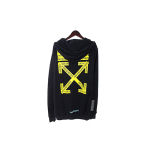 OFF-WHITE Zipped Fire Tape Hoodie