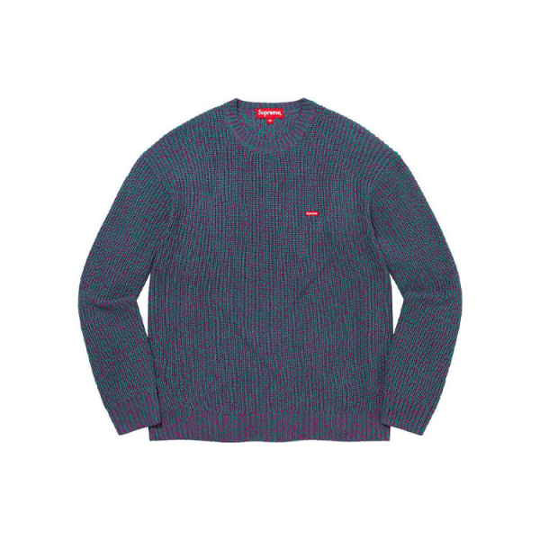 Supreme FW21 Week16 Mélange Rib Knit Sweater Logo