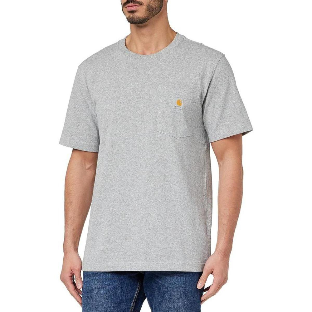 Carhartt K87 LOOSE FIT HEAVYWEIGHT SHORT-SLEEVE POCKET T-SHIRT Logo T