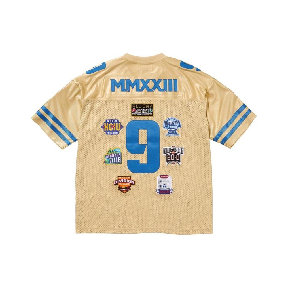 Supreme FW23 WEEK2 CHAMPIONSHIPS EMBROIDERED FOOTBALL JERSEY V