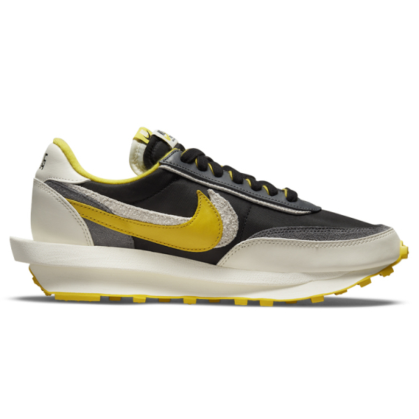 Sacai x Nike LDWaffle black and bright citron