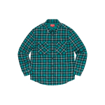 Supreme FW19 Week 17 Arc Logo Quilted Flannel Shirt logo
