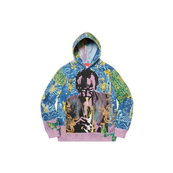 Supreme SS20 Week 1 Miles Davis Hooded Sweatshirt