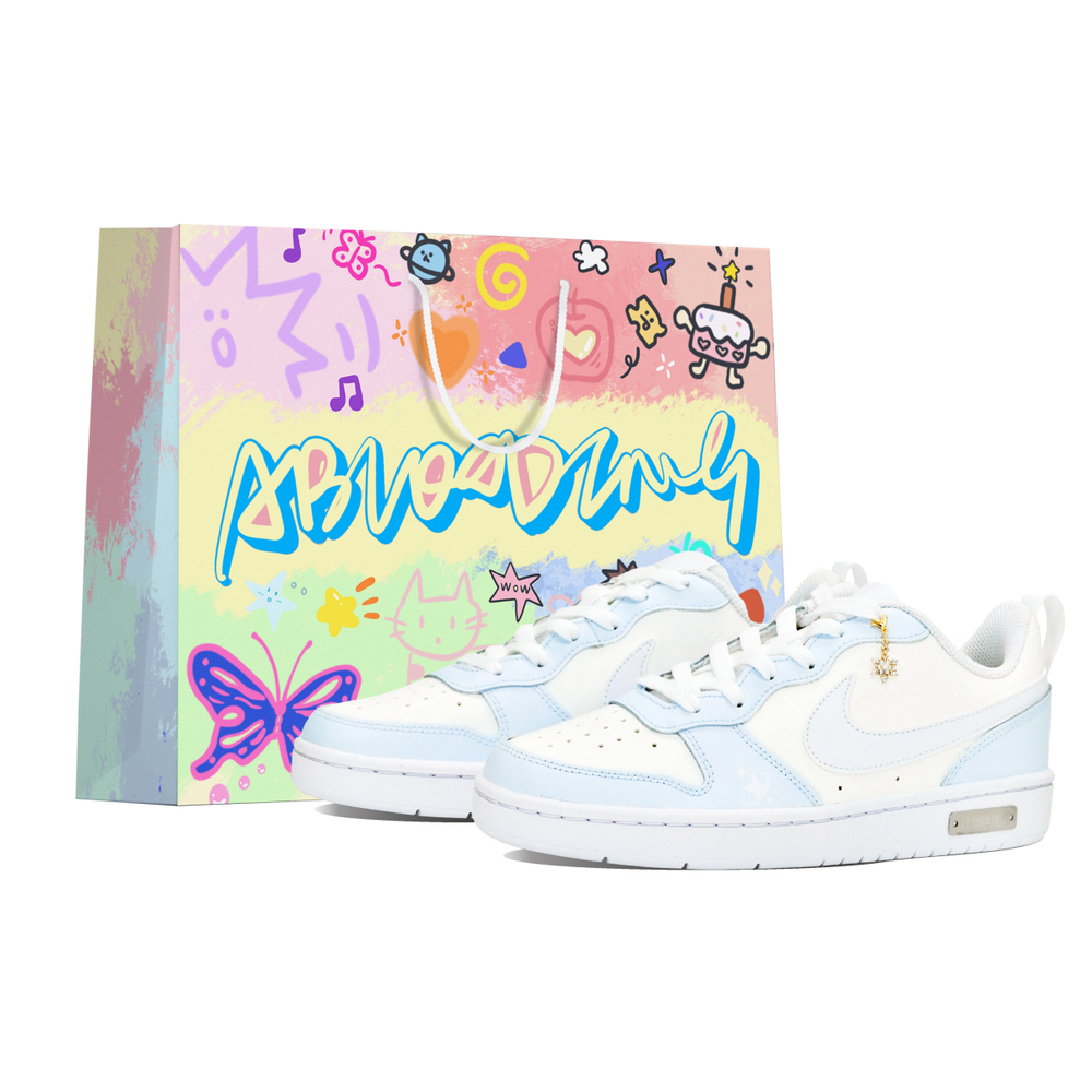 【 】 Nike Court Borough ABLOODING GS