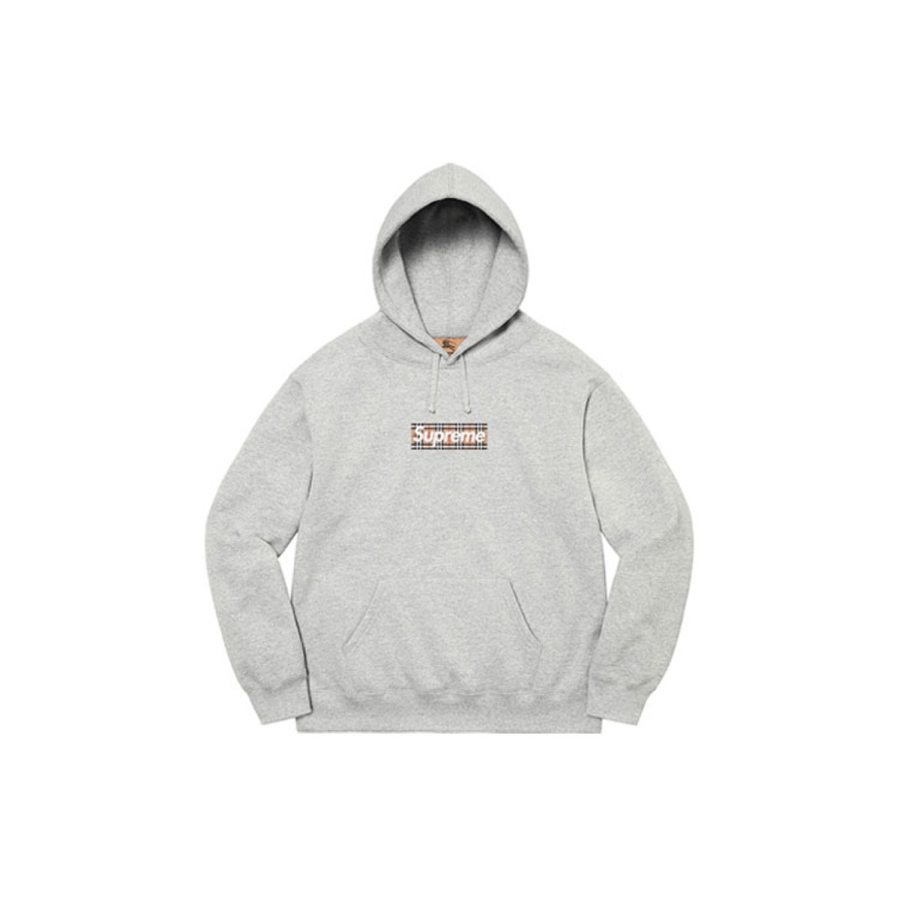 Supreme SS22 Week 3 x Burberry Box Logo Hooded Sweatshirt
