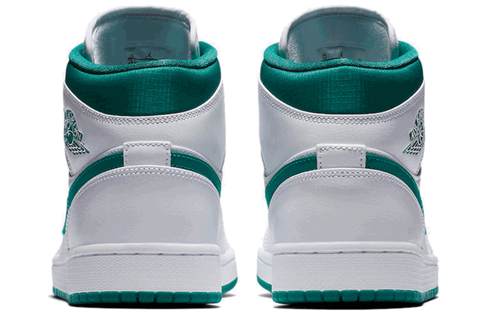Jordan Air Jordan 1 Mid White Mystic Green PU
