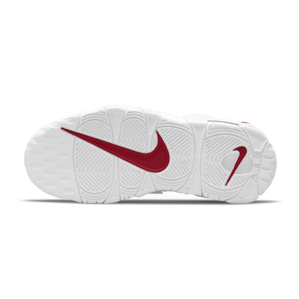 Nike Air More Uptempo "White Varsity Red Outline" 2021
