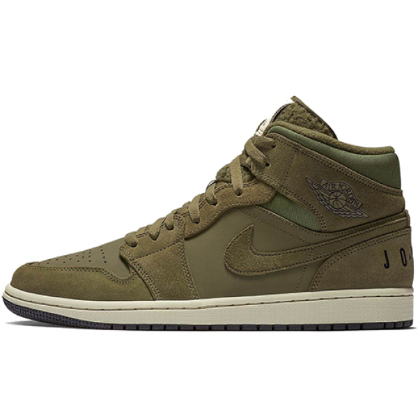 Jordan Air Jordan 1 Mid "Olive Canvas" 2018