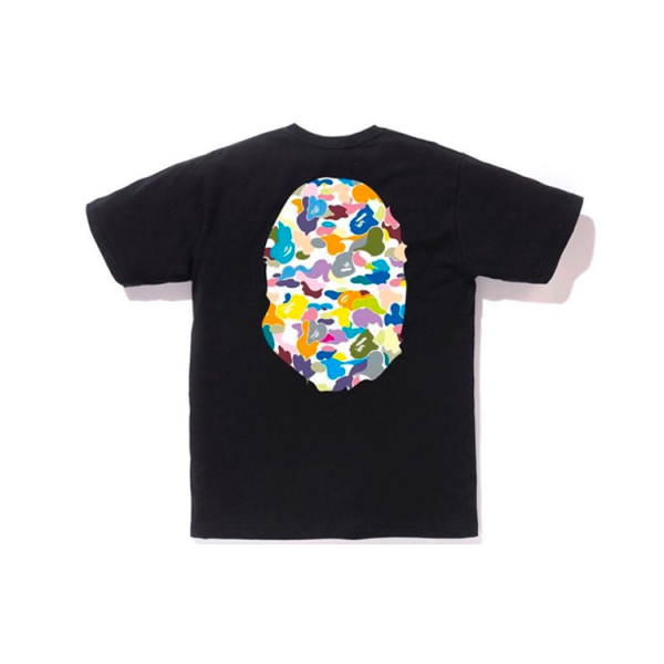 A BATHING APE Bape Multi Camo Big APE Head Tee T