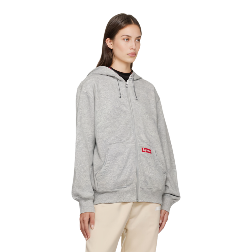Supreme FW22 Week 19 Double Hood Facemask Zip Up Hooded Sweatshirt Logo