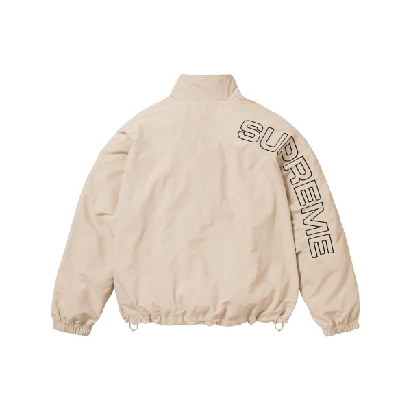 Supreme FW23 WEEK1 SPELLOUT EMBROIDERED TRACK JACKET Logo