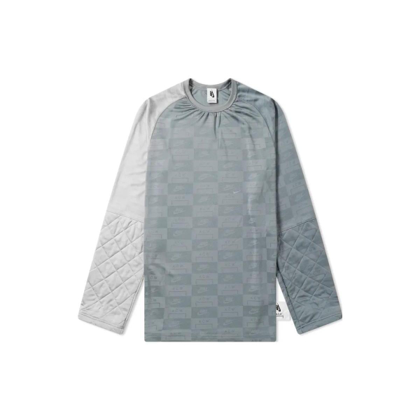 Nike x A-COLD-WALL* Grey Half Quilted Long Sleeves Tee Logo T