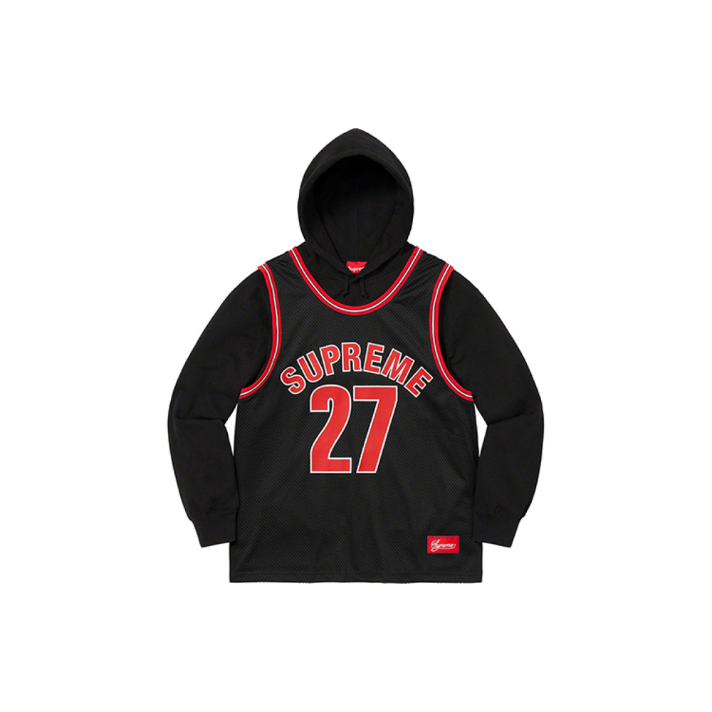 Supreme SS21 Week 6 Basketball Jersey Hooded Sweatshirt
