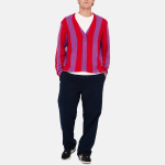 Stussy FW23 STRIPE BRUSHED CARDIGAN