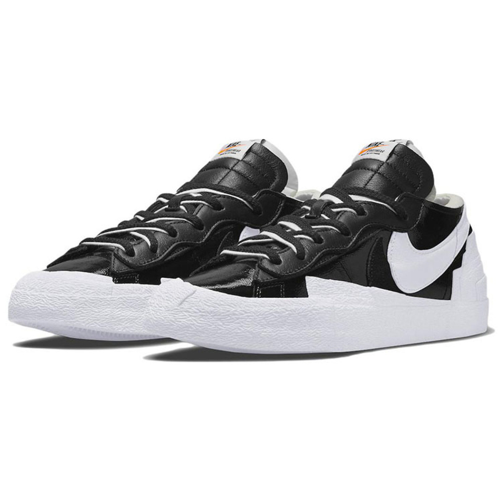Sacai x Nike Blazer black patent leather