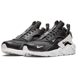 Nike Huarache Run Zip Black White