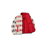 Supreme FW18 Reversible Logo Fleece Jacket Natural