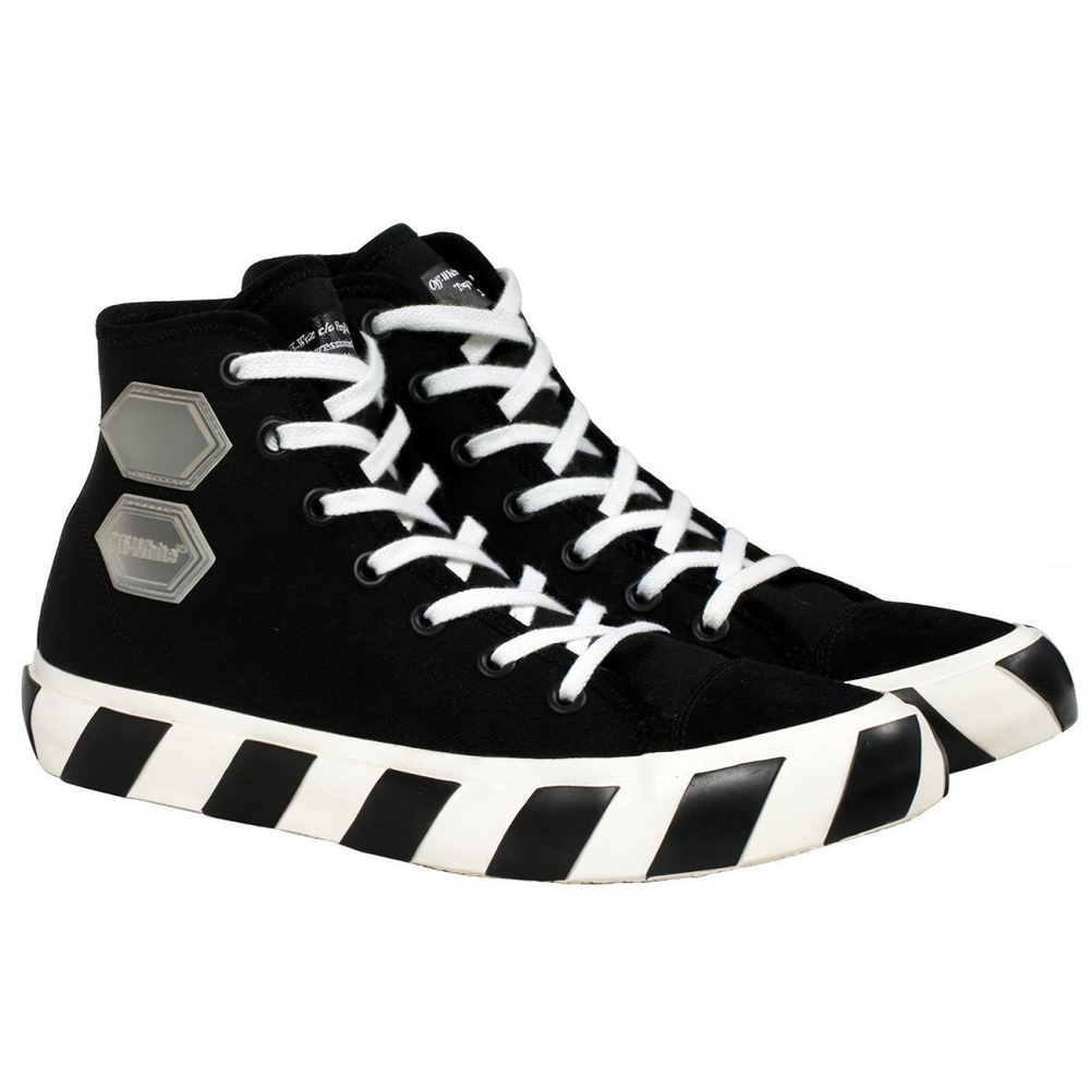OFF-WHITE Vulcanized Hi Black Striped