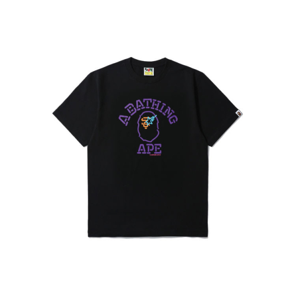 A BATHING APE Neon Sign Logo Tee T