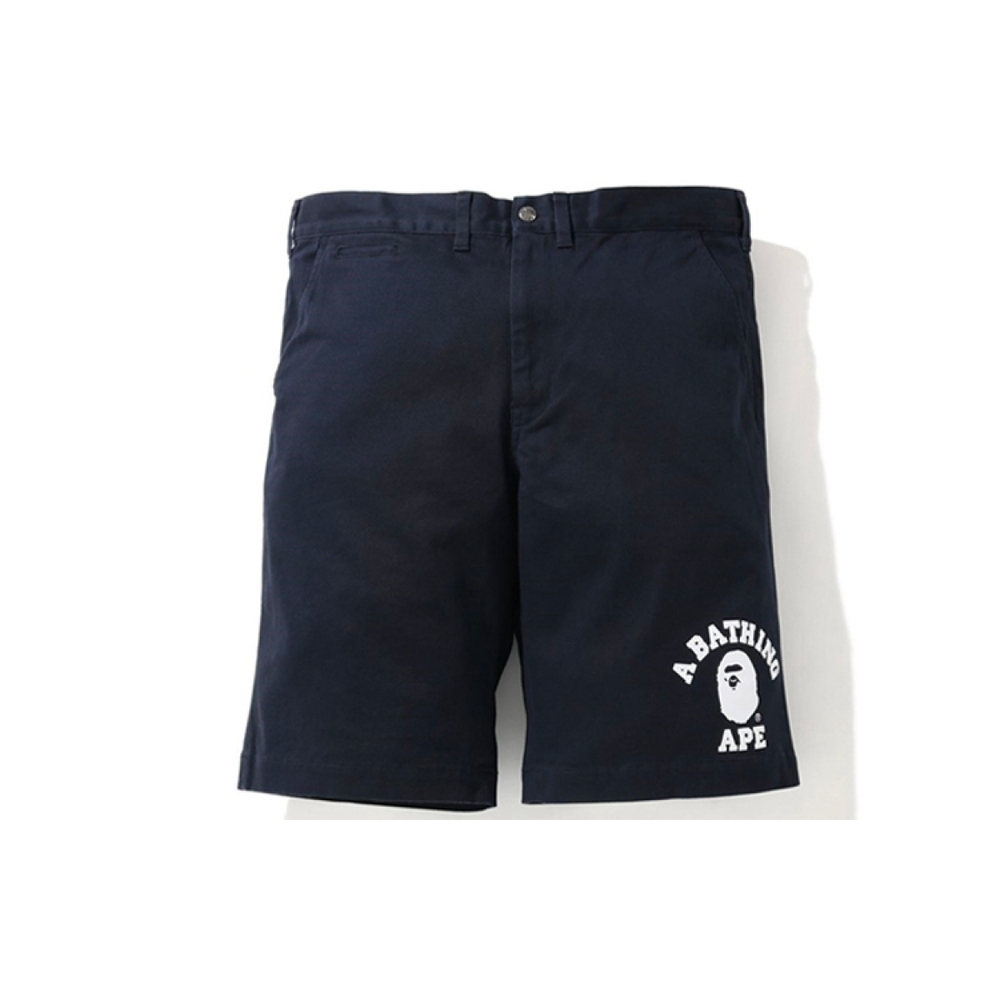 BAPE College Chino Shorts Logo