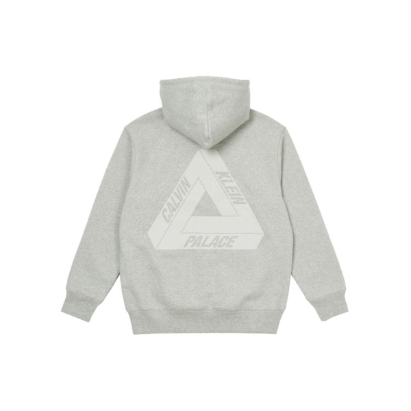 PALACE x Calvin Klein Tri-Ferg Hood Light Grey Marl Logo
