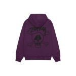 Stussy FW23 SKULL & BONES HOODIE PIGMENT DYED
