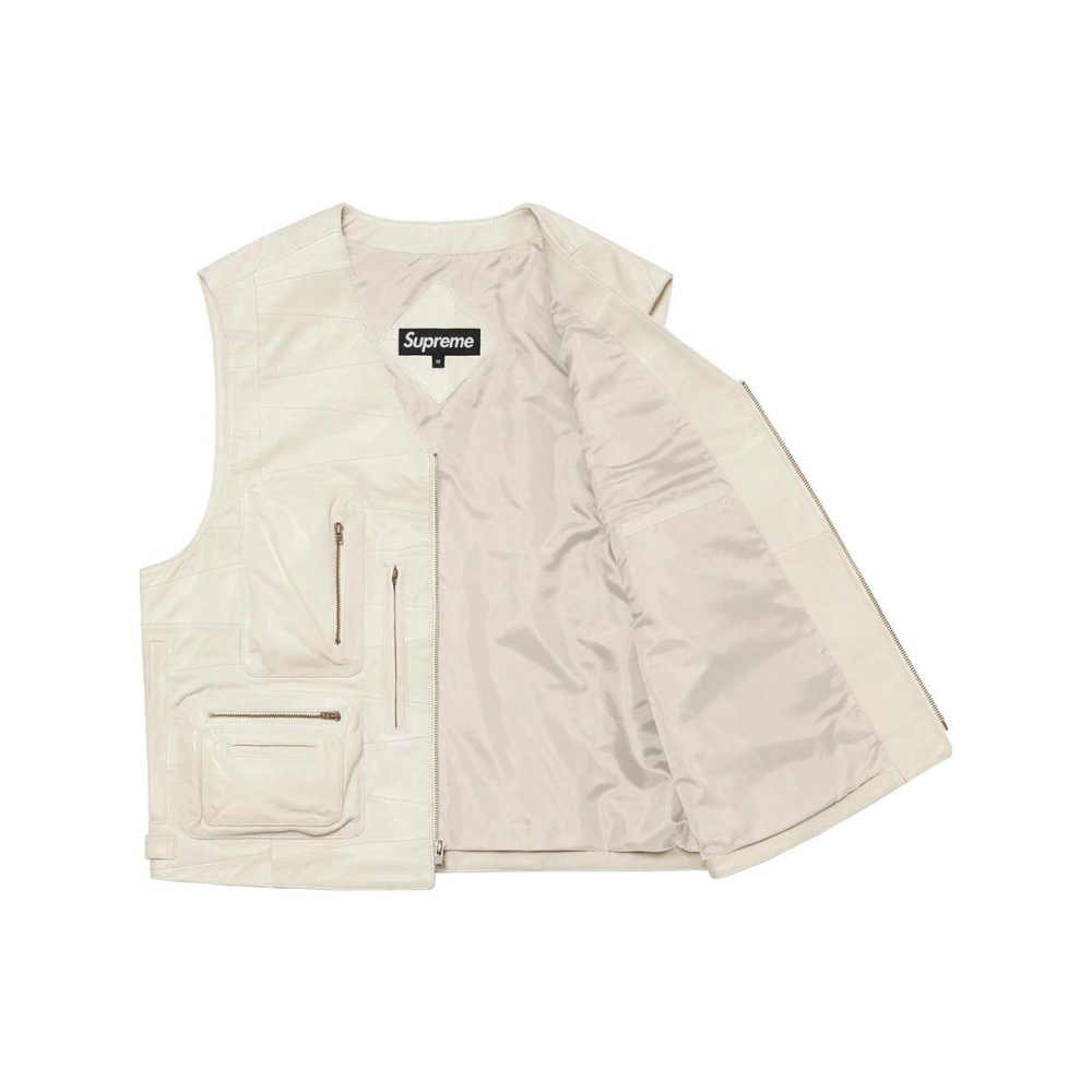 Supreme SS23 Week 4 PATCHWORK LEATHER CARGO VEST V