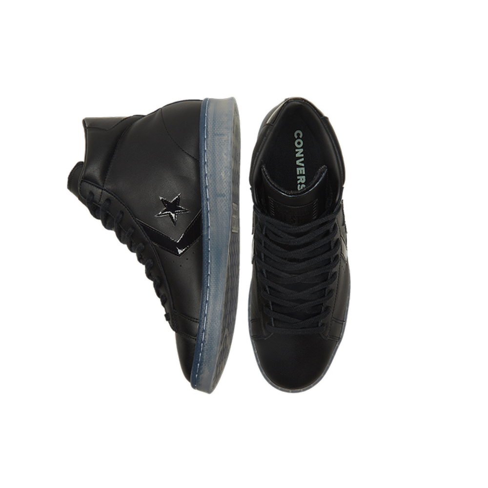 Converse Cons Pro Leather High"Black Ice Black Clear"