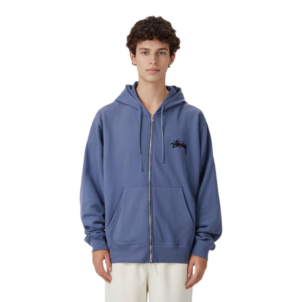 Stussy FW23 CLASSIC DOT ZIP HOODIE Logo