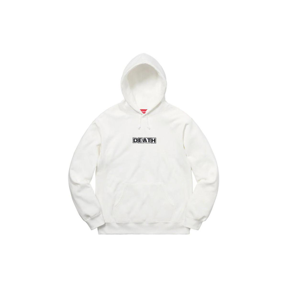 Supreme SS19 x Gilbert x George DEATH Hooded Sweatshirt White