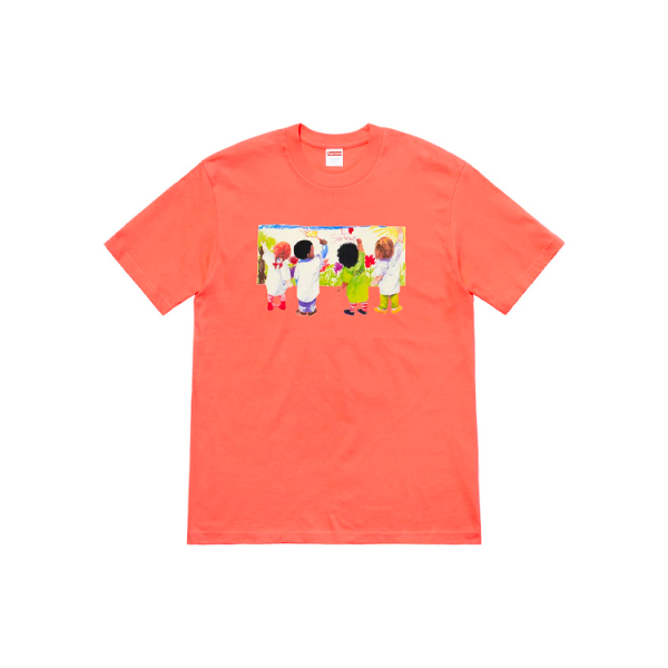Supreme SS19 Kids Tee Neon Orange T