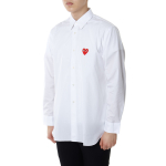 CDG Play Red Emblem Button Down