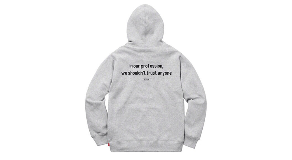 Supreme FW18 The Killer Hooded Sweatshirt Heather Grey
