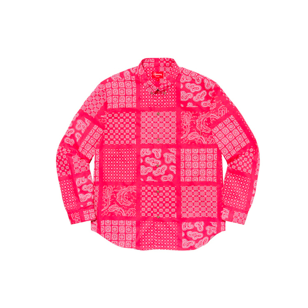 Supreme SS20 Week 13 Paisley Grid Shirt