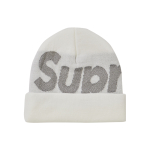 Supreme Supreme FW18 Big Logo Beanie White 3M logo