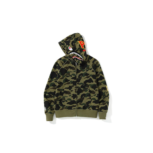 A BATHING APE Bape 1ST Camo Shark Full Zip Hoodie