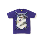 A BATHING APE Bape avy Metal Tee purple T