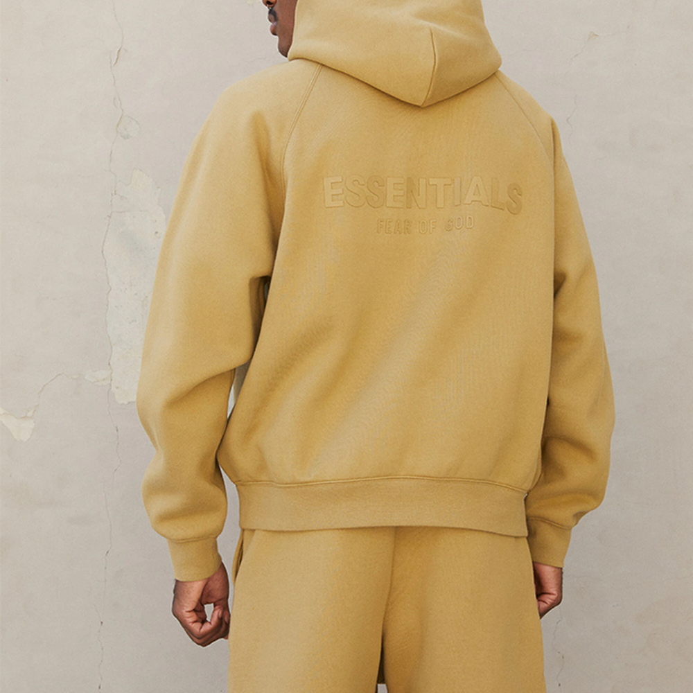 Fear of God Essentials FW21 Pullover Hoodie Amber Logo