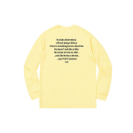 Supreme FW18 The Killer L/S Tee Pale Yellow T