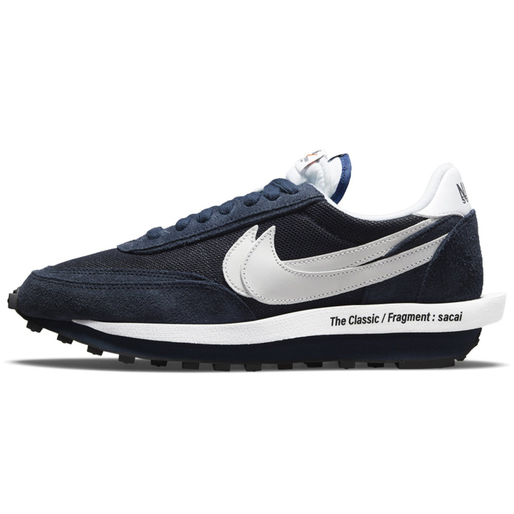 Fragment Design x Sacai x Nike LDWaffle "Blackened Blue"
