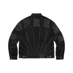 Supreme FW23 WEEK2 RADIAL EMBROIDERED DENIM TRUCKER JACKET Logo