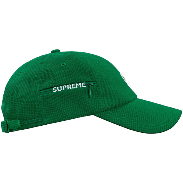 Supreme FW19 Week 5 x LACOSTE Pique 6-Panel logo