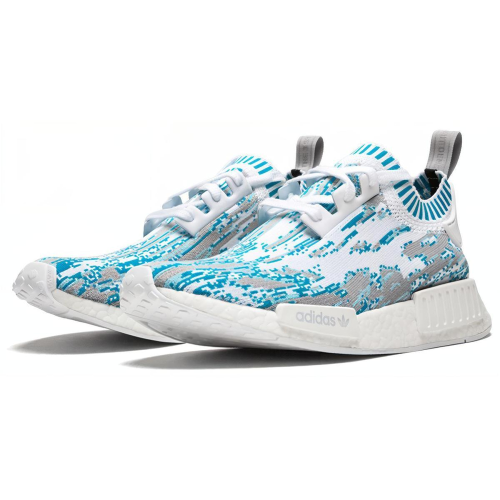 Sneakersnstuff x adidas originals NMD_R1 Datamosh Clear Aqua