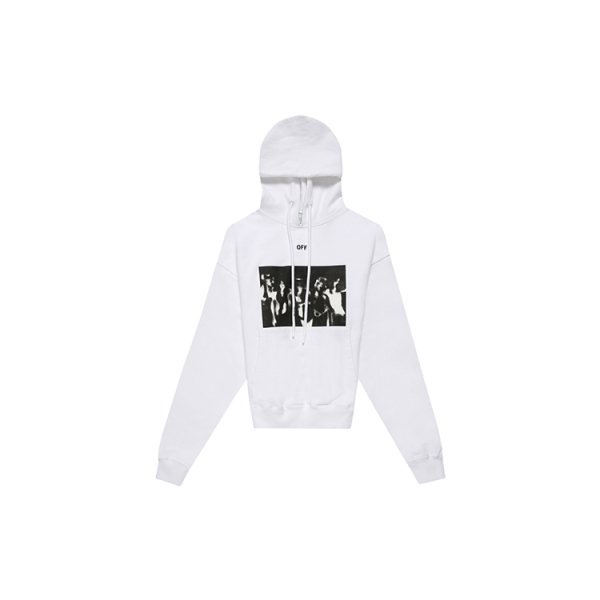 OFF-WHITE White Spray Painting Hoodie
