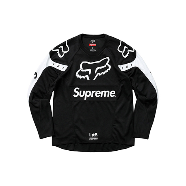 Supreme SS18 x Fox Racing Moto Jersey Top Black
