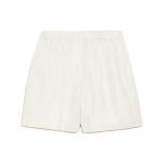 MaxMara Piadena Cotton Shorts With Monogram Embroidery