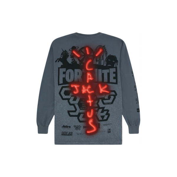 Travis Scott Cactus Jack Back Bling L/S Tee T