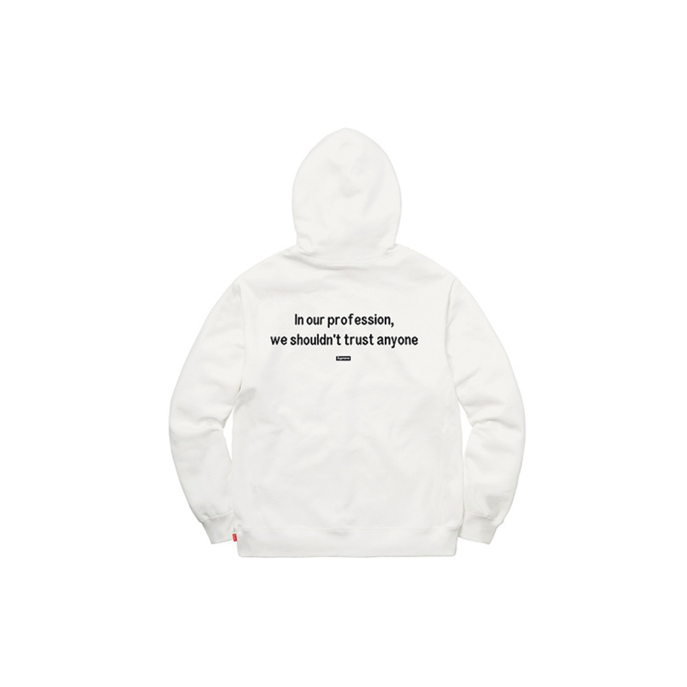 Supreme FW18 The Killer Hooded Sweatshirt White